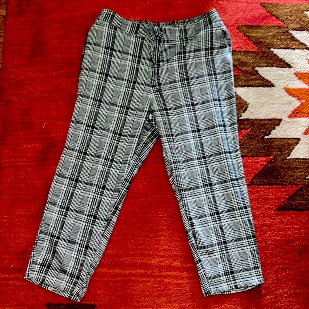 Ava & Viv Plaid Pants 1X